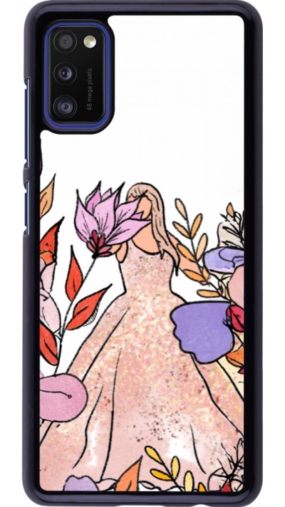 Coque Samsung Galaxy A41 - Taylor Swift Sketch - White