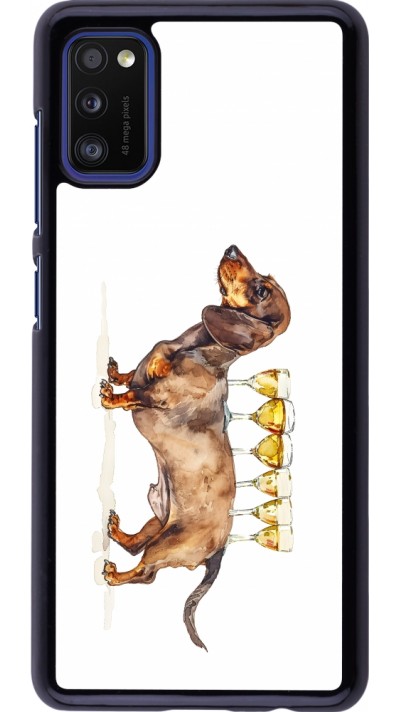 Coque Samsung Galaxy A41 - Wine Teckel