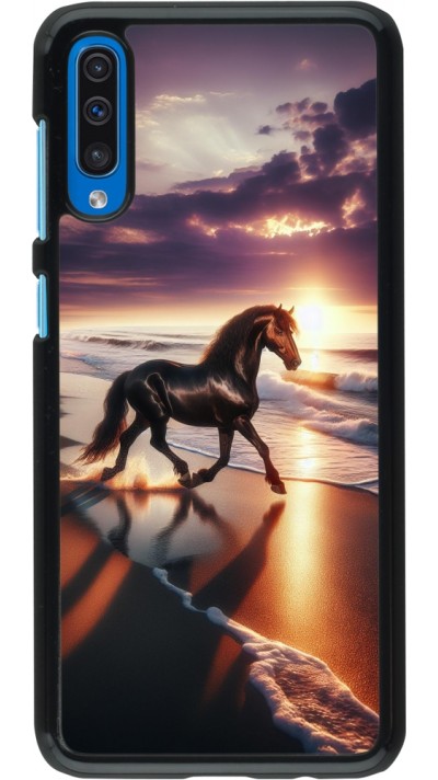 Coque Samsung Galaxy A50 - Cheval majestueux plage