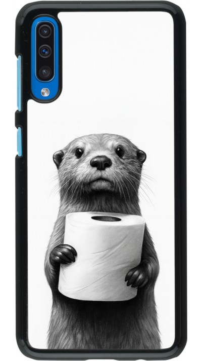 Coque Samsung Galaxy A50 - Loutre papier de toilette