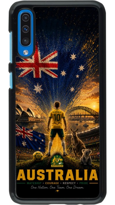 Coque Samsung Galaxy A50 - Football Australie splash 2026