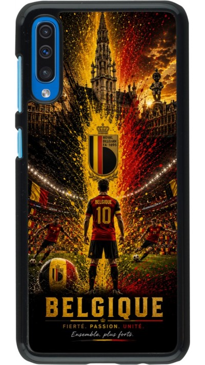 Coque Samsung Galaxy A50 - Football Belgique splash 2026
