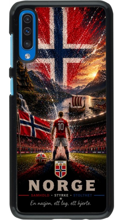 Coque Samsung Galaxy A50 - Football Norvège splash 2026