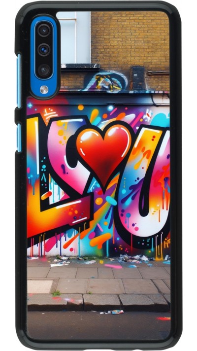 Coque Samsung Galaxy A50 - Valentine 2025 Love U Tag