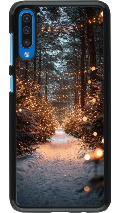 Coque Samsung Galaxy A50 - Winter 25 Winter snowy road