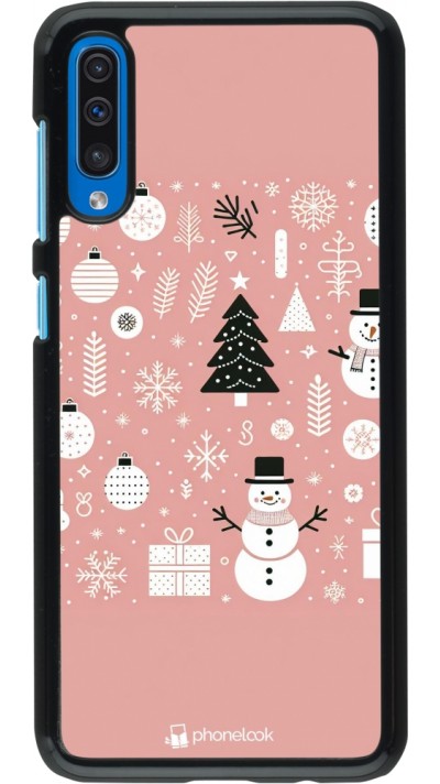 Samsung Galaxy A50 Case Hülle - Weihnachten 2024 Rose Schneemann Weihnachten Samsung Galaxy A50 Case Hülle - Weihnachten 2024 Rose Schneemann Weihnachten