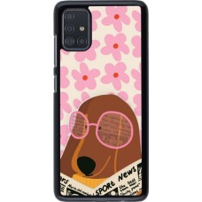Samsung Galaxy A51 Case Hülle - Dog with newspaper Spring 2026