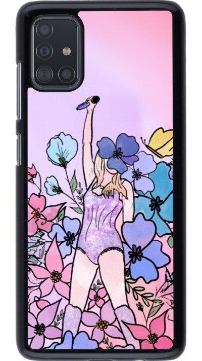 Coque Samsung Galaxy A51 - Taylor Swift Sketch - Pink