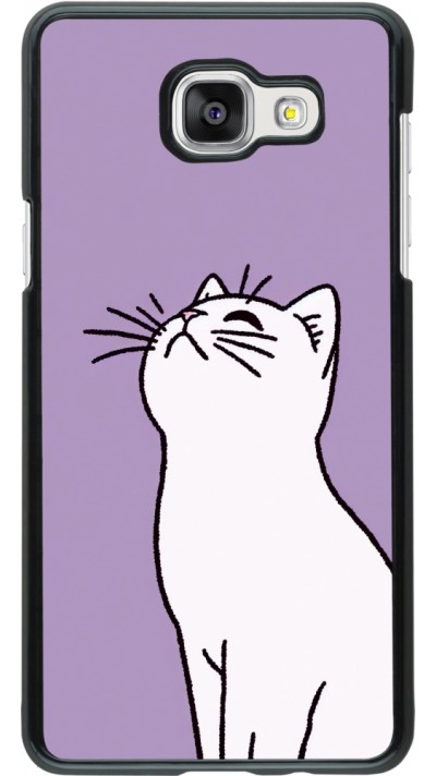 Coque Samsung Galaxy A5 (2016) - Chat sur fond violet