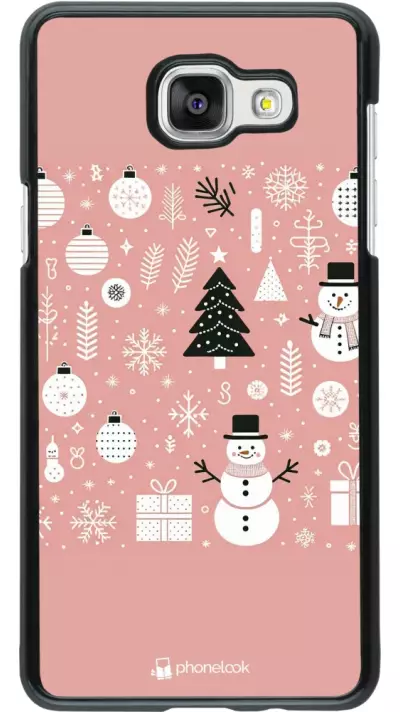 Samsung Galaxy A5 (2016) Case Hülle - Weihnachten 2024 Rose Schneemann Weihnachten
