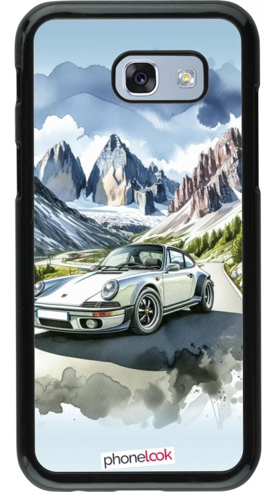 Samsung Galaxy A5 (2017) Case Hülle - Porsche 911 Berg Aquarell