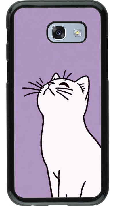 Coque Samsung Galaxy A5 (2017) - Chat sur fond violet