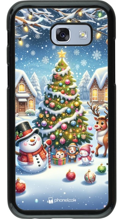 Samsung Galaxy A5 (2017) Case Hülle - Weihnachten 2023 Schneemann und Tannenbaum Samsung Galaxy A5 (2017) Case Hülle - Weihnachten 2023 Schneemann und Tannenbaum