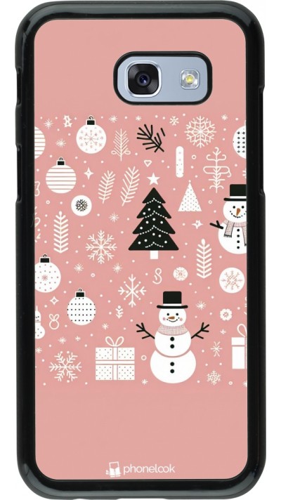 Samsung Galaxy A5 (2017) Case Hülle - Weihnachten 2024 Rose Schneemann Weihnachten Samsung Galaxy A5 (2017) Case Hülle - Weihnachten 2024 Rose Schneemann Weihnachten