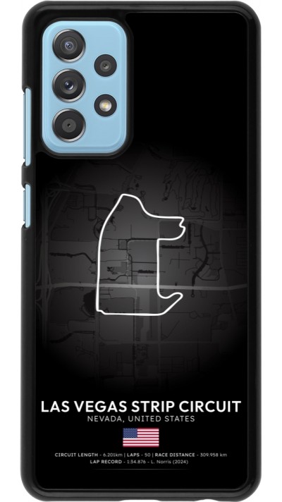 Samsung Galaxy A52 Case Hülle - F1 Track 2025 Las Vegas
