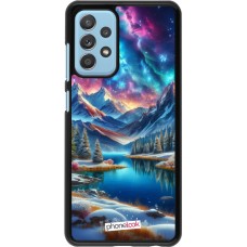 Samsung Galaxy A52 Case Hülle - Fantasiebergsee Himmel Sterne
