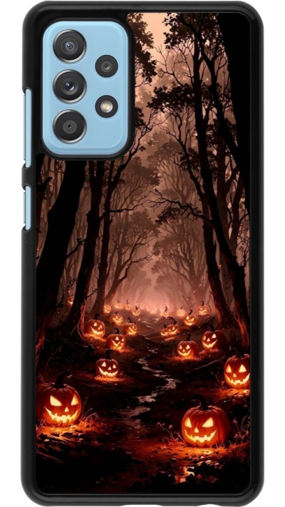 Samsung Galaxy A52 Case Hülle - Halloween 2025 Road of Terrifying Pumpkins