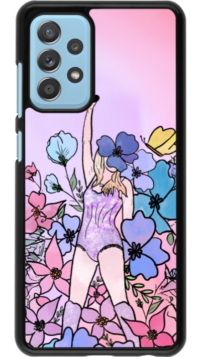 Coque Samsung Galaxy A52 - Taylor Swift Sketch - Pink