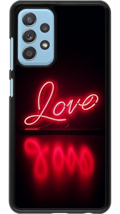 Samsung Galaxy A52 Case Hülle - Valentine 2025 Neon Liebe