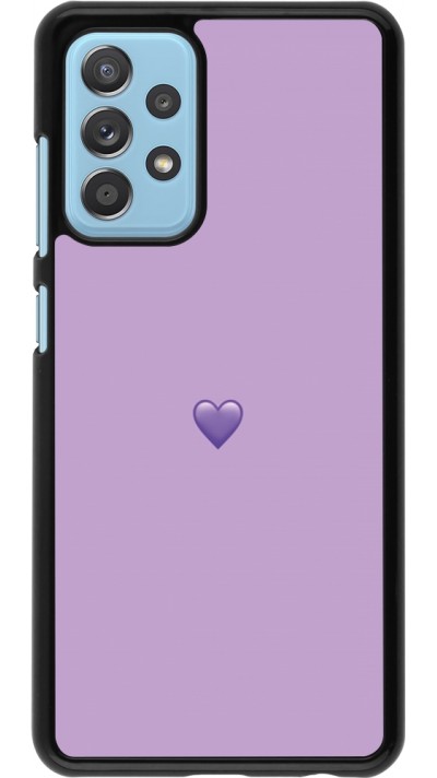 Samsung Galaxy A52 Case Hülle - Valentine 2023 purpule single heart