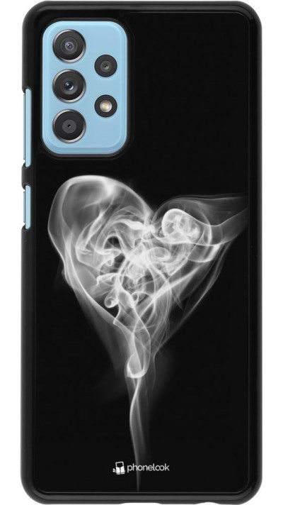 Samsung Galaxy A52 Case Hülle - Valentine 2022 Black Smoke