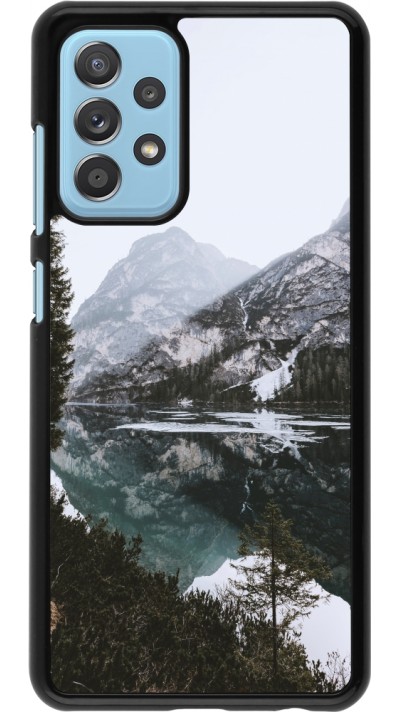 Coque Samsung Galaxy A52 - Winter 22 snowy mountain and lake