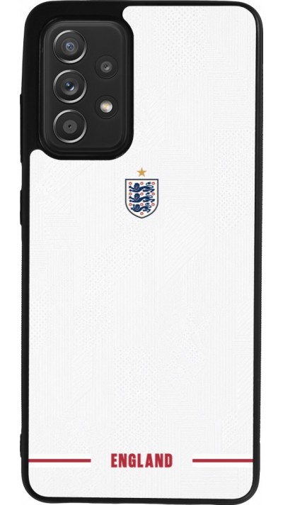 Coque Samsung Galaxy A52 - Silicone rigide noir Maillot de football Angleterre 2026 personnalisable