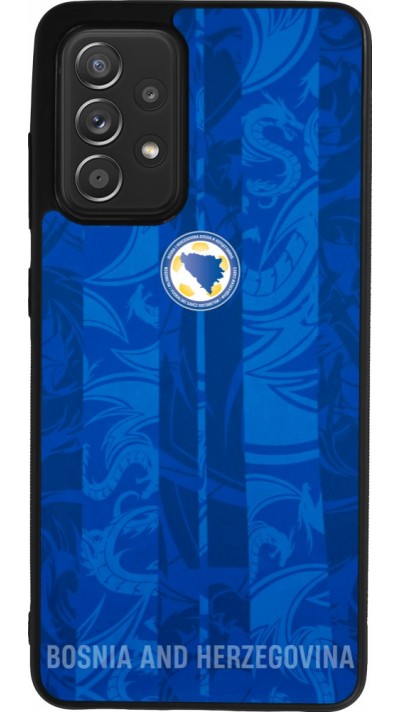 Coque Samsung Galaxy A52 - Silicone rigide noir Maillot de football Bosnie-Herzégovine 2026 personnalisable
