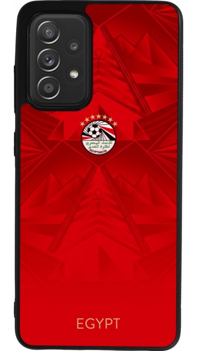 Coque Samsung Galaxy A52 - Silicone rigide noir Maillot de football Égypte 2026 personnalisable