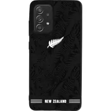 Coque Samsung Galaxy A52 - Silicone rigide noir Maillot de football Nouvelle-Zélande 2026 personnalisable