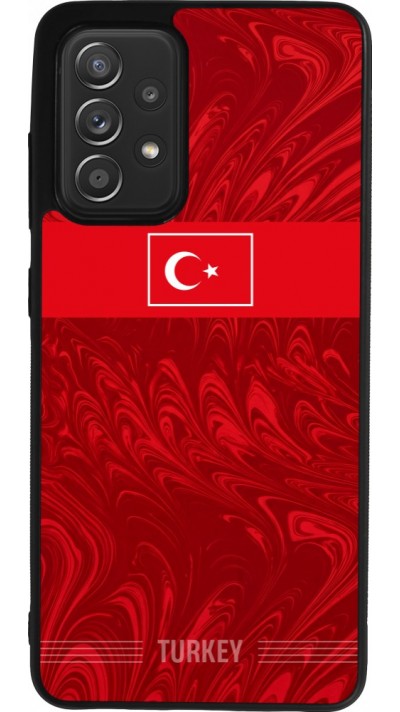 Coque Samsung Galaxy A52 - Silicone rigide noir Maillot de football Turquie 2026 personnalisable