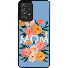 Samsung Galaxy A52 Case Hülle - Silikon schwarz Mom 2026 Flowers