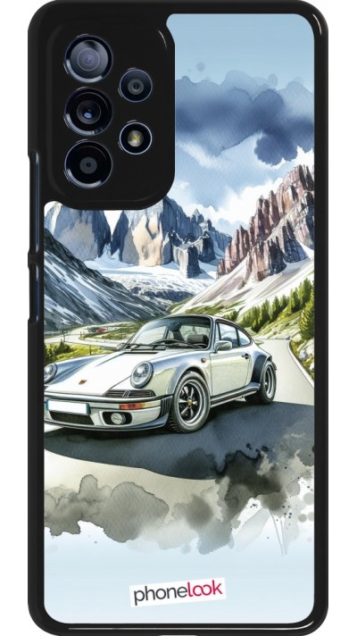 Samsung Galaxy A53 5G Case Hülle - Porsche 911 Berg Aquarell