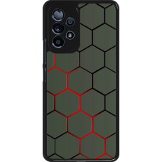 Samsung Galaxy A53 5G Case Hülle - Geometric Line red