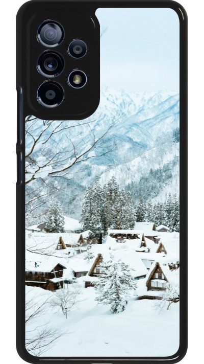 Samsung Galaxy A53 5G Case Hülle - Winter 25 Winter snowy landscape