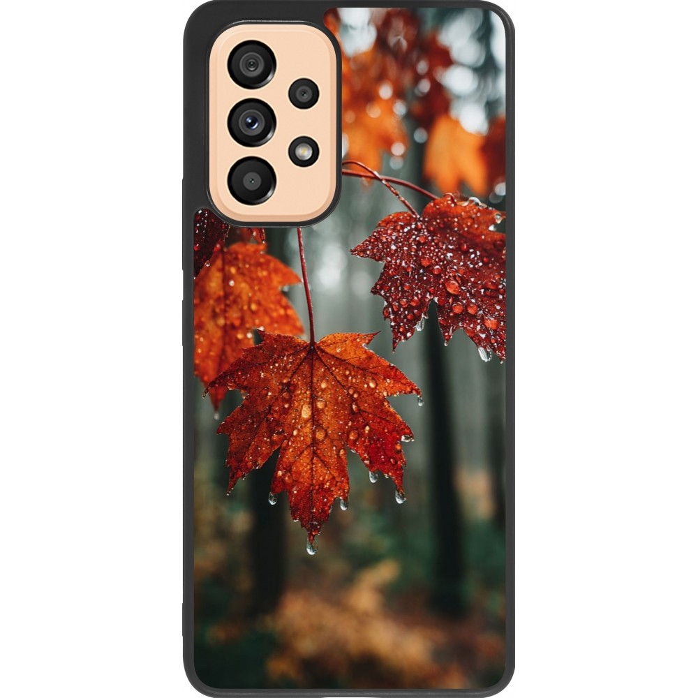 Samsung Galaxy A53 5G Case Hülle - Silikon schwarz Autumn 25 Rain