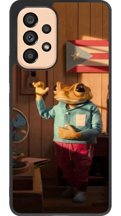 Samsung Galaxy A53 5G Case Hülle - Silikon schwarz Dancing frog DTMF