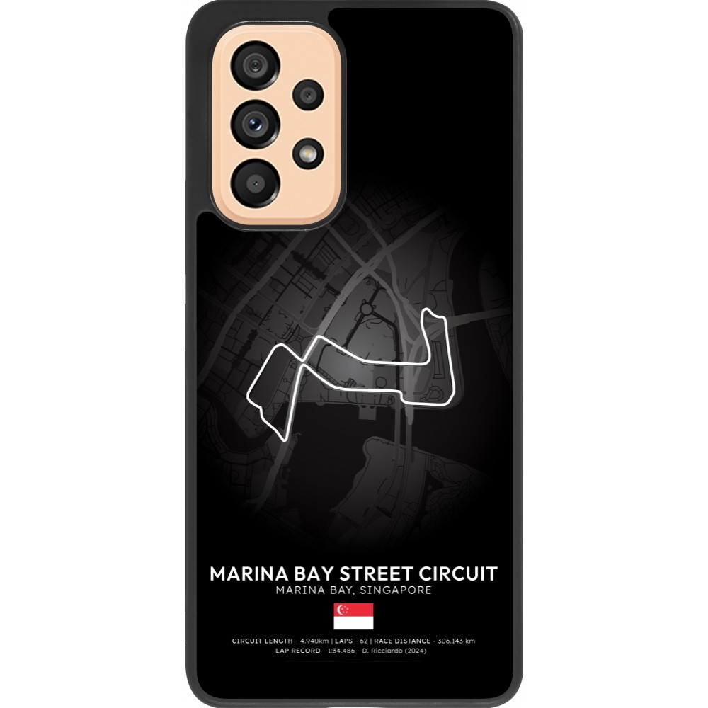Coque Samsung Galaxy A53 5G - Silicone rigide noir F1 Track 2025 Singapore
