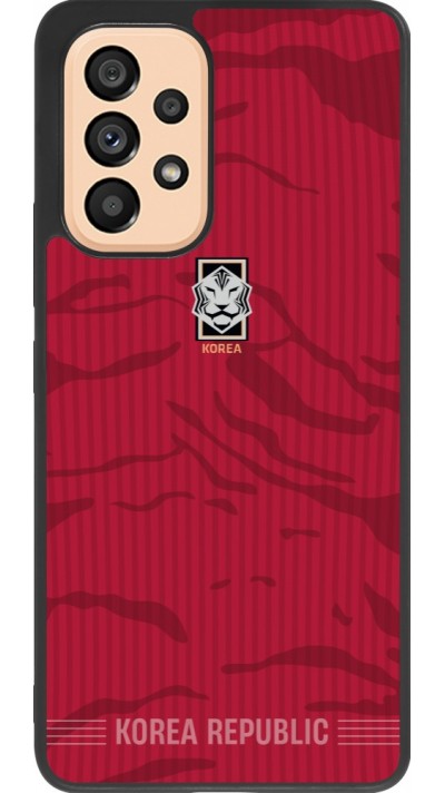 Samsung Galaxy A53 5G Case Hülle - Silikon schwarz Südkorea 2026 personalisierbares Fussballtrikot