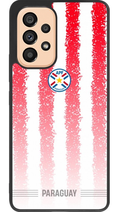 Samsung Galaxy A53 5G Case Hülle - Silikon schwarz Paraguay 2026 personalisierbares Fussballtrikot
