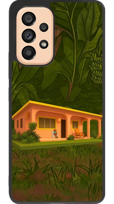 Samsung Galaxy A53 5G Case Hülle - Silikon schwarz Benitos house DTMF