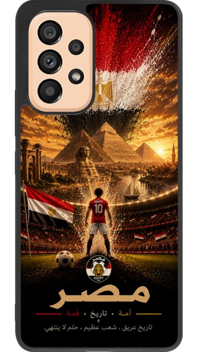 Samsung Galaxy A53 5G Case Hülle - Silikon schwarz Fussball Ägypten splash 2026
