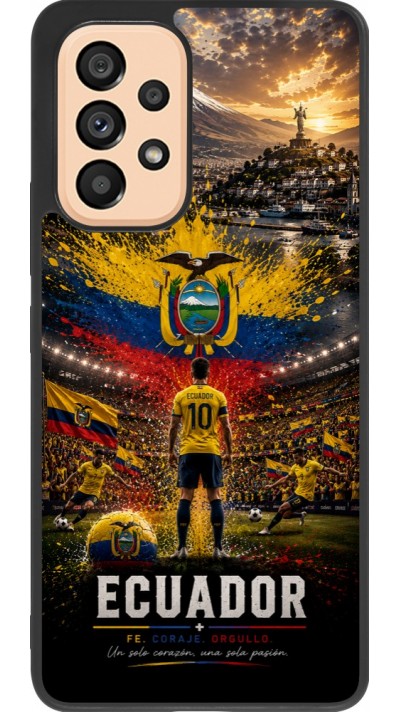 Samsung Galaxy A53 5G Case Hülle - Silikon schwarz Fussball Ecuador splash 2026
