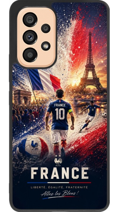 Samsung Galaxy A53 5G Case Hülle - Silikon schwarz Fussball Frankreich splash 2026