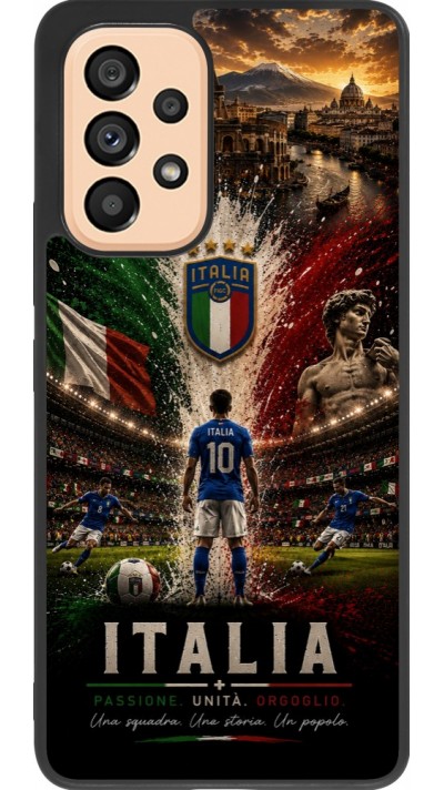 Samsung Galaxy A53 5G Case Hülle - Silikon schwarz Fussball Italien splash 2026