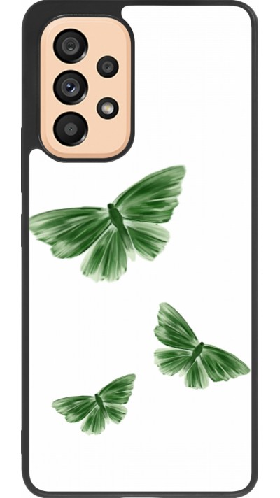 Samsung Galaxy A53 5G Case Hülle - Silikon schwarz Butterflies Spring 2026