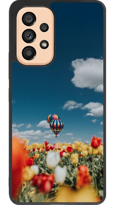 Samsung Galaxy A53 5G Case Hülle - Silikon schwarz Hot air balloon Spring 2026