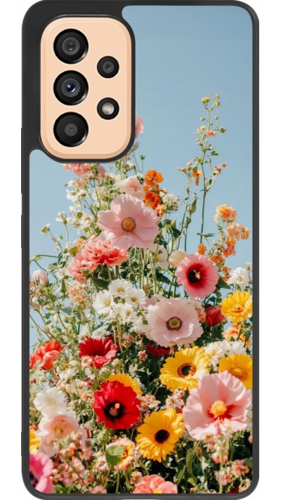 Samsung Galaxy A53 5G Case Hülle - Silikon schwarz Spring flowers Spring 2026
