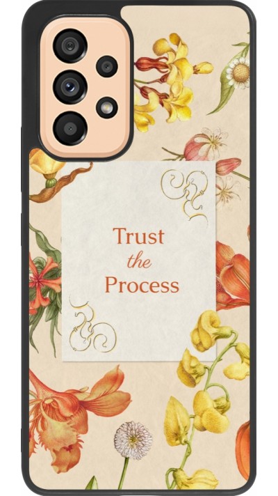 Samsung Galaxy A53 5G Case Hülle - Silikon schwarz Trust the process Spring 2026