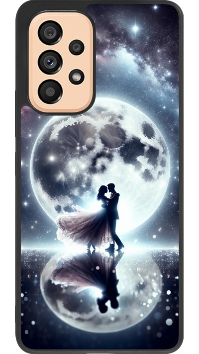 Samsung Galaxy A53 5G Case Hülle - Silikon schwarz Valentin 2024 Liebe unter dem Mond